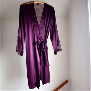 Victoria’s Secret Plum Lace Purple Robe